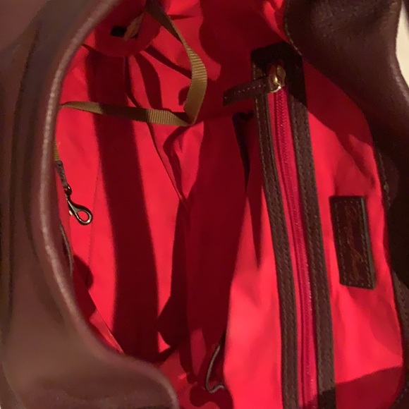 NWT Dooney & Bourke large Logo lock leather shoulder bag - Picture 6 of 8